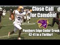 Camden 42 Cedar Creek 41 | Week 1 Football Highlights | Brownlee 5 TD passes