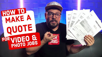 How to Make a QUOTE For VIDEO & PHOTO Jobs (5 QUICK TIPS to Create a Proposal!)