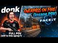 donk WRECKING Faceit on Overpass! (Full POV Gameplay)