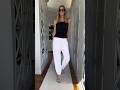 One White Pant, Two Completely Different Vibes — Black Tank or All-White Airy Blouse? #summeroutfit