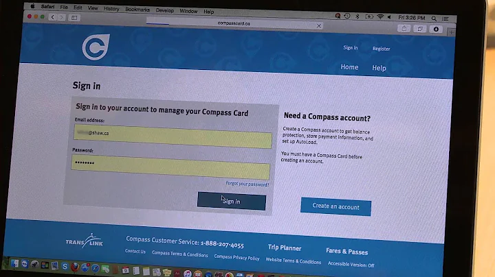 How to load a Compass Card online