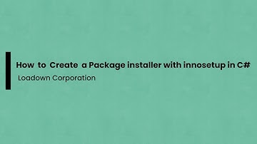 How to create a C# installer with inno Setup