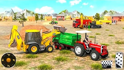 Real JCB Backhoe Loader Simulator 3D - Real Construction Excavator JCB Driving - Android Gameplay