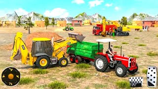 Real JCB Backhoe Loader Simulator 3D - Real Construction Excavator JCB Driving - Android Gameplay screenshot 5