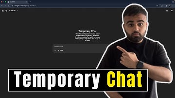 How To Use ChatGPT Temporary Chat? | ChatGPT Temporary Chat