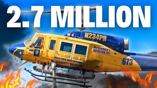 The Incredible Bell 214 Water Bomber Helicopter