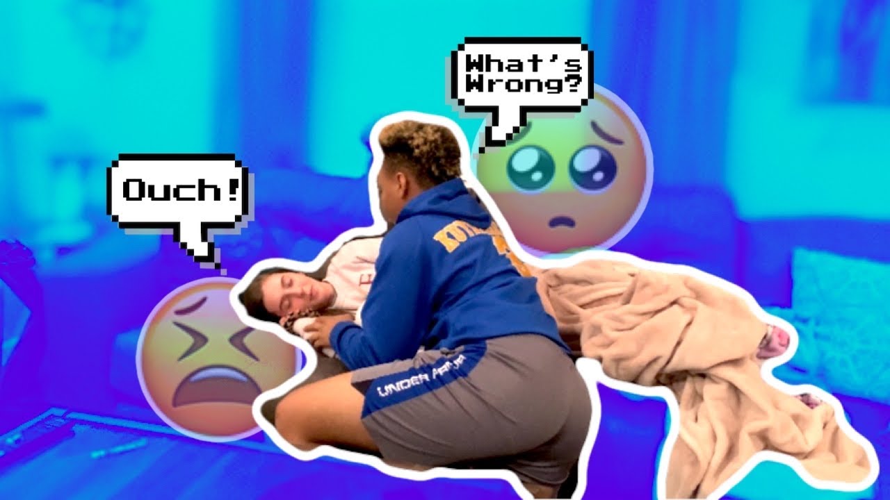 HAVING BAD PERIOD CRAMPS PRANK ON BOYFRIEND *CUTE REACTION*
