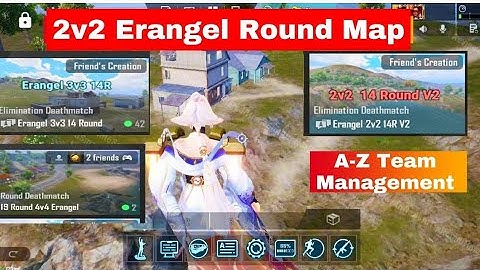 2v2 Erangel Round Map | A-Z Setting Round Map Tutorial | Round Team management Device