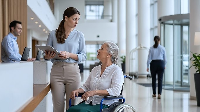 The poor girl lost the interview for helping a woman in a wheelchair—she  wanted her as her new gi... - YouTube