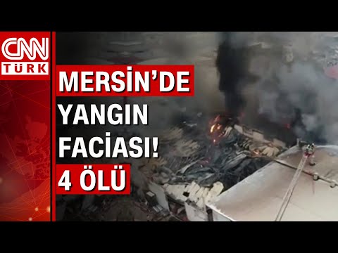 Mersin'de mobilya imalathanesinde yangın faciası!