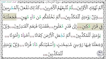 سورة المرسلات (16 - 28) ماهر المعيقلي المصحف المجود