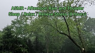 ASMR - Relax Instantly to the Sound of Afternoon Rain and Thunder - Sleep / Relieve Stress (8 hours) by Jeff Weekley 71 views 4 weeks ago 8 hours, 1 minute