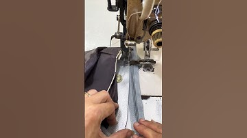 cách may chui nẹp kéo miệng túi xách màu vải bạc nhanh dễ