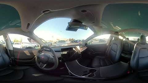 360Video - Enhanced Summons - Tesla Model 3 - Inside Cam