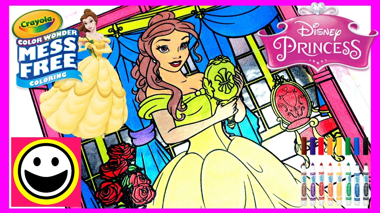 Princess BELLE | Crayola Color Wonder Coloring Pages | Disney Princess