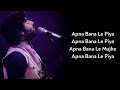 Lyrics apna bana le piya  arijit singh  sachinjigar amitabh b  varun d kriti s  bhediya