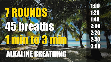 7 rounds Alkaline Breathing [Wim Hof] 1 to 3 minutes of Breath Retention