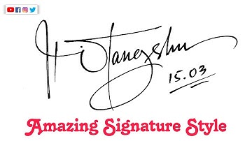 Amazing signature Style ✍ |How to create signature #signature #signaturestyle @AnupCalligraphy