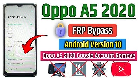 Oppo A5 2020 FRP Bypass | oppo a5 2020 Google Account Remove Android Version 10 Easy Without PC