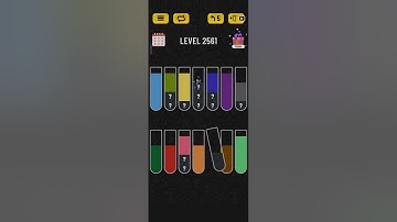 Water sort puzzle level 2561 #solveitwithme #solutions #games #puzzlegame #plzsubscribe #gamesolved