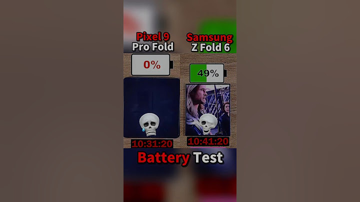 Google Pixel 9 Pro Fold Vs Samsung Z Fold 6 Battery 🔋 Test !!