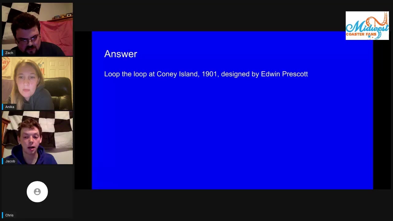 Trivia Night #2 with Midwest Coaster Fans