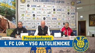 Pressekonferenz nach dem Regionalligaspiel gegen die VSG Altglienicke am 06.04.2023