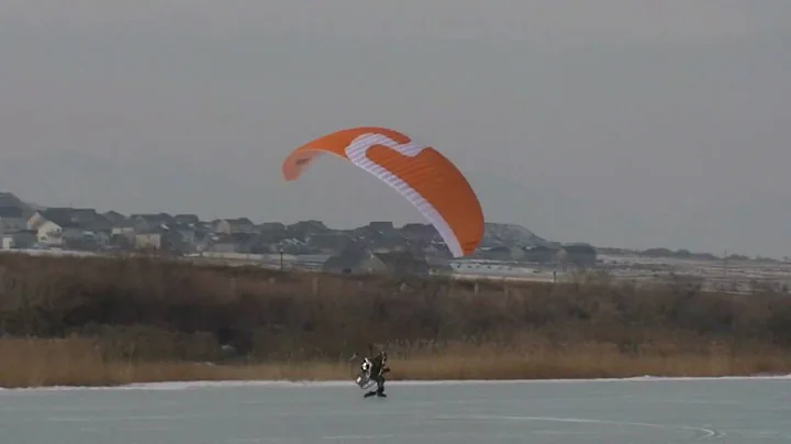 World Paramotor Record No Hands Foot Drag!!! Powered Paragliding Master Dell Schanze Owns It!!