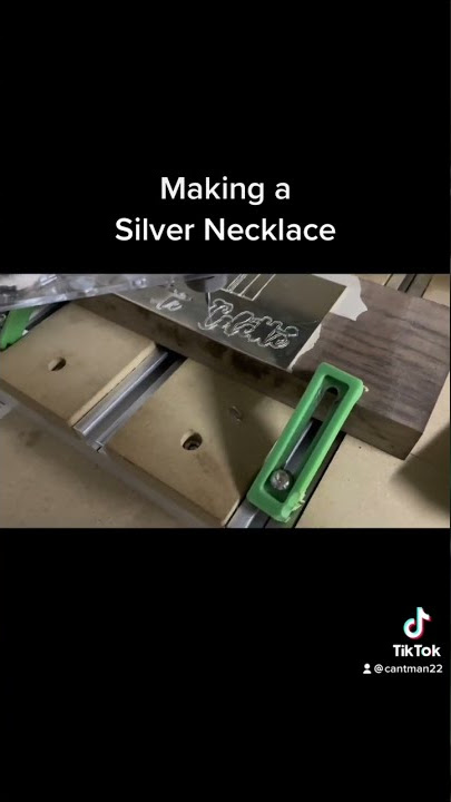 Making a silver necklace #cnc #necklace #jewellery #jewelry #custom #silver #cantman