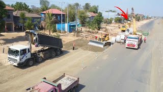 Wonderfu!! STRONG POWER KOMATSU DOZER D61 WORKING BUILD FOUNDATION ROAD WITH TRUCK TATA DAEWOO 25.5T by MACHINE 4K 2,091 views 1 month ago 1 hour, 3 minutes