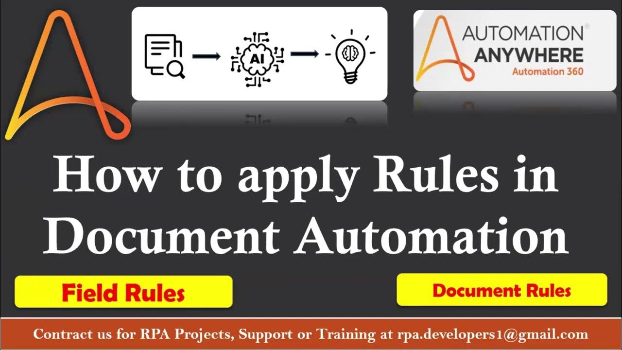 How to Apply Rules in Document Automation Automation Anywhere