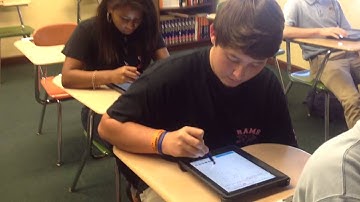 Students using ixl.com