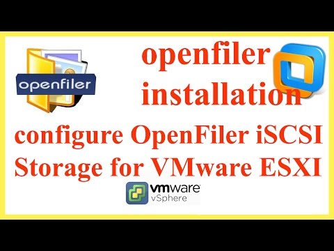 openfiler installation and configuration