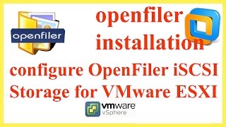 openfiler installation and configuration