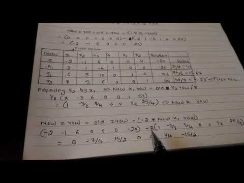 Two Phase simplex