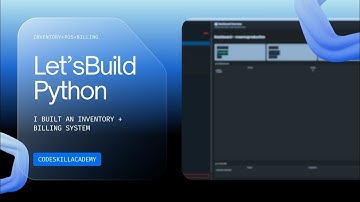 I Built a Full Inventory & Billing (POS) System in Python — Full Overview