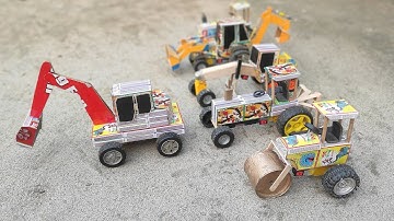 How to make matchbox tractor at home | Diy Mini tractor | Mini Tractor Science Project