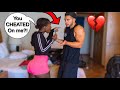 USED RUBBER PRANK ON BOYFRIEND ! *Cute Reaction*