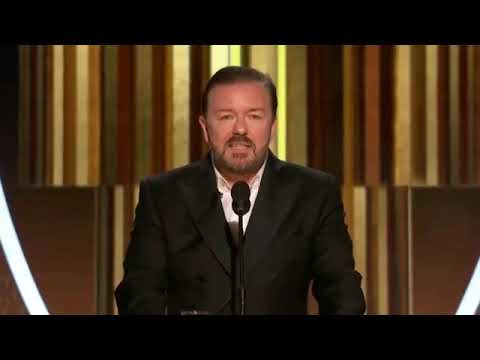 Ricky Gervais ROASTING Hollywood at the Golden Globes 2020