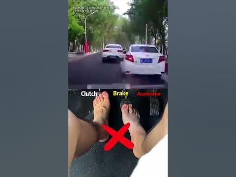 You must learn to use the correct brake method when driving a manual