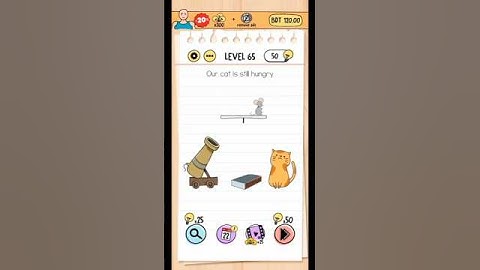 The Cat Is Still Hungry?! | Brain Test Level 65 Puzzle #brain games #cat puzzle #brain test level 65