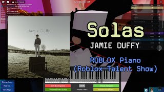 Jamie Duffy - Solas (Goodnight) | Roblox Got Talent (Piano Cover)