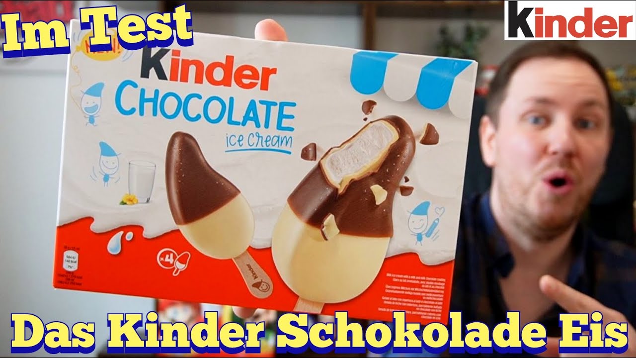 kinder Chocolate Ice Cream &amp;quot;Das Kinderschokolade Eis&amp;quot; im Test - YouTube