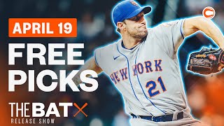 MLB Picks and Best Bets for April 19th, 2023 | THE BAT X Release Show with Derek Carty