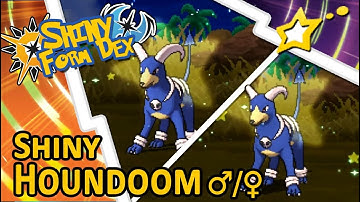 [LIVE!] Shiny Houndoom ♂ /♀ after 90 & 331 SOS Encounters on Route 12! (Pokemon USUM)