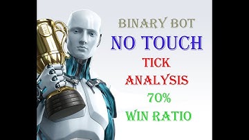 No Touch Binary Bot with Tick Analysis Strategy Double Barrier Volatility 10 Tick 05 Loss Martingale
