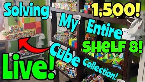 Solving My ENTIRE Cube Collection! (Shelf 8!) 🤯🔥 | Cubing With Jagger #rubikscube #cubing #live