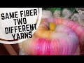 Same Fiber, Two Completely Different Rolags!  Spring Flower and Unicorn Paradise Fibers!