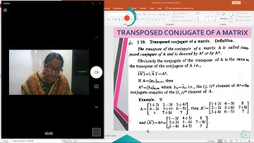 MATRICES LEC3 By RANJANA DUTTA