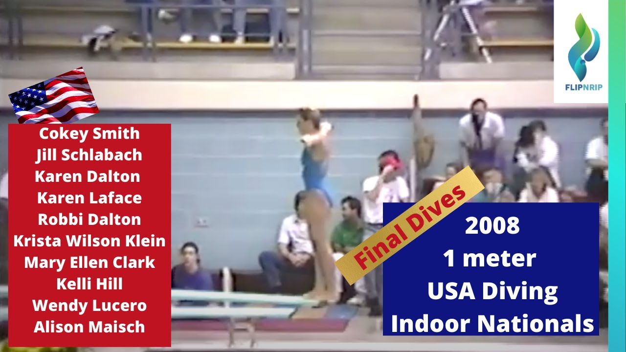 1991 Womens 1 Meter Diving - USA Diving indoor Championships - Last Dives